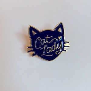 Cat Lady Enamel Pin /Brooch